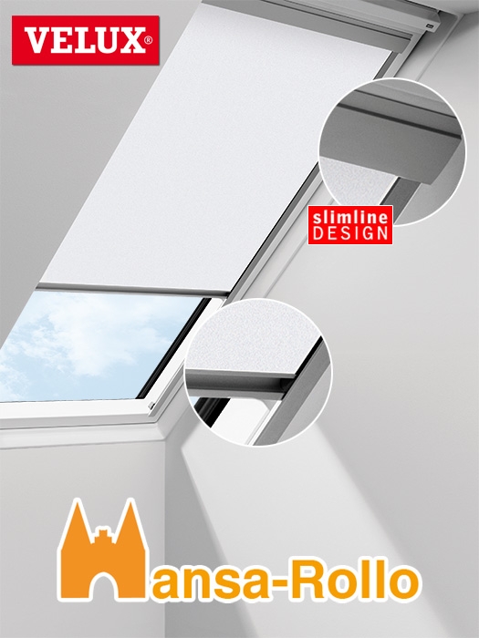 Sichtschutzrollo Rollo mit Schienen für Velux Dachfenster GGL GPL GTL GHL