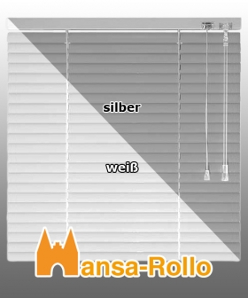 Standard Aluminium Jalousie - Jalousetten in 240 cm Hhe wei, silber oder creme