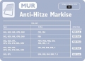 Rooflite Anti-Hitze Markise Contrio (MAR)